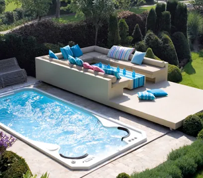 Logo of AJ Spa and Hot Tubs
