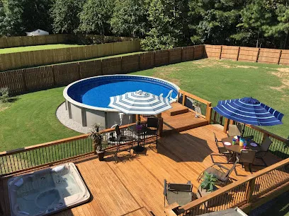 Logo of M & R Spas- Above Ground Pools- Backhoe & Tractor Service